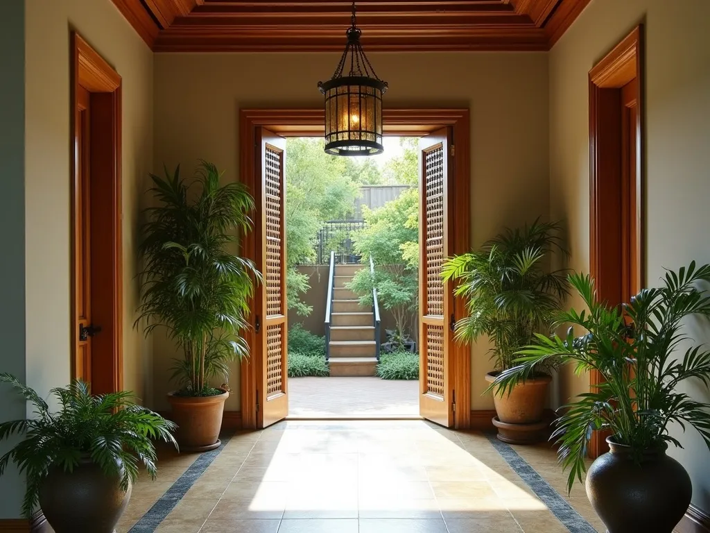Elegant Bamboo Entry Way
