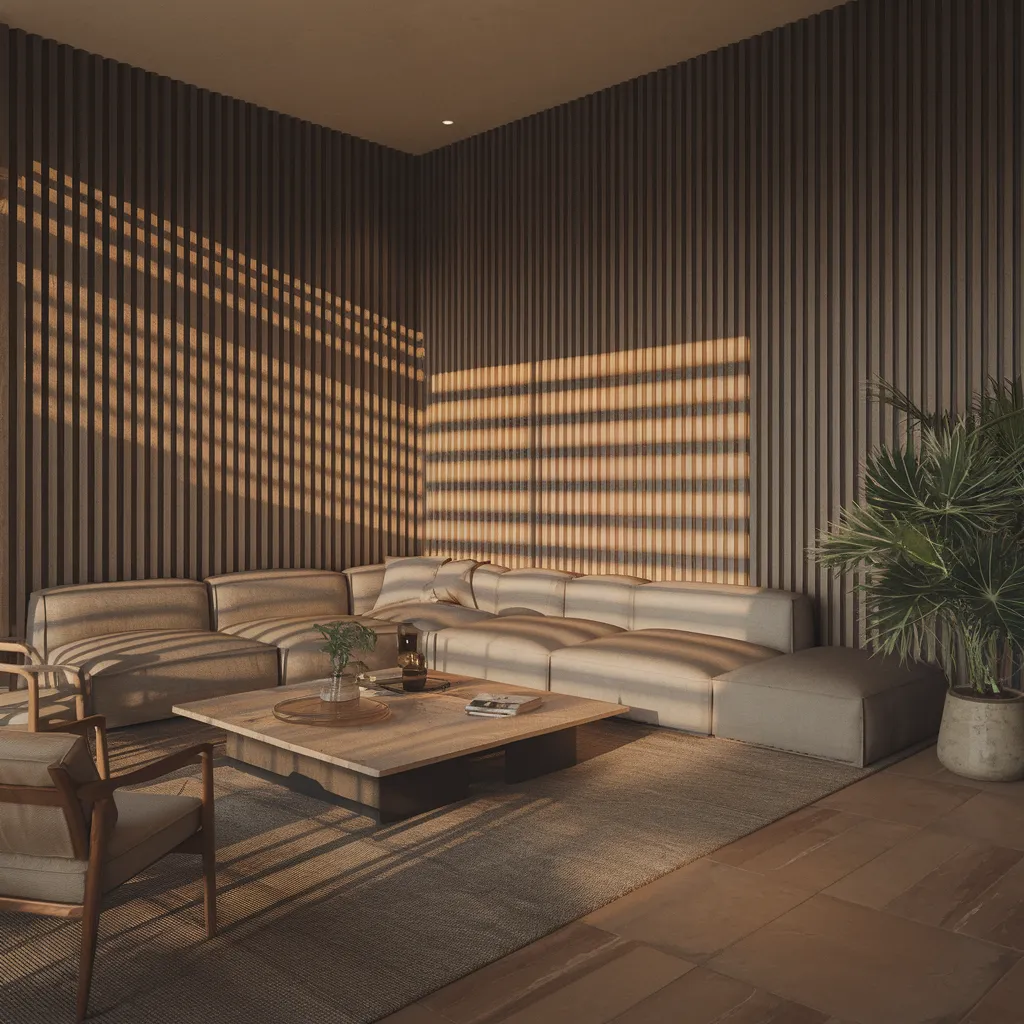 Elevating Interiors: The Artful Allure of Slatted Walls