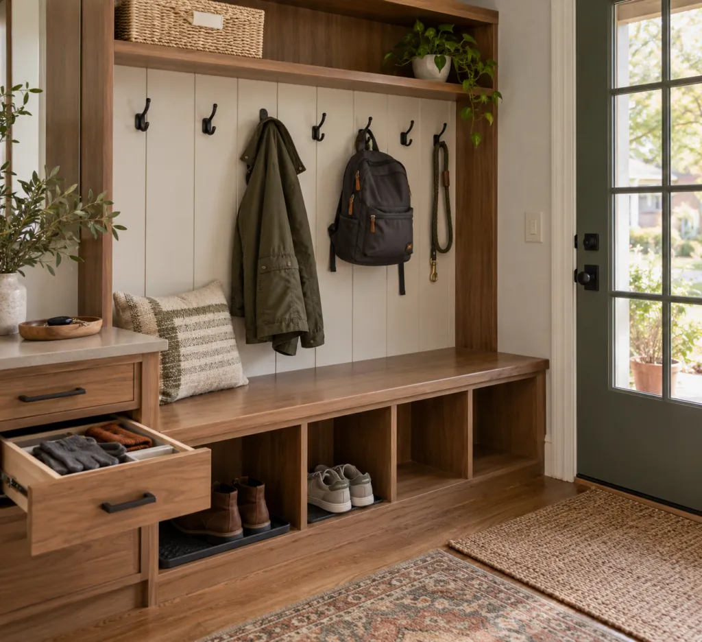 How to Plan a Hall Tree That Keeps Your Entryway Organized